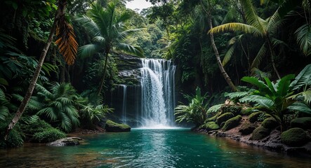 Exploring Hidden Waterfalls in a Tropical Jungle