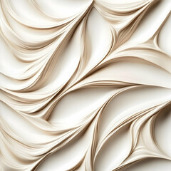 Obraz premium Beige Abstract Background Flows Smoothly and Elegantly with Soft Curves and Lines