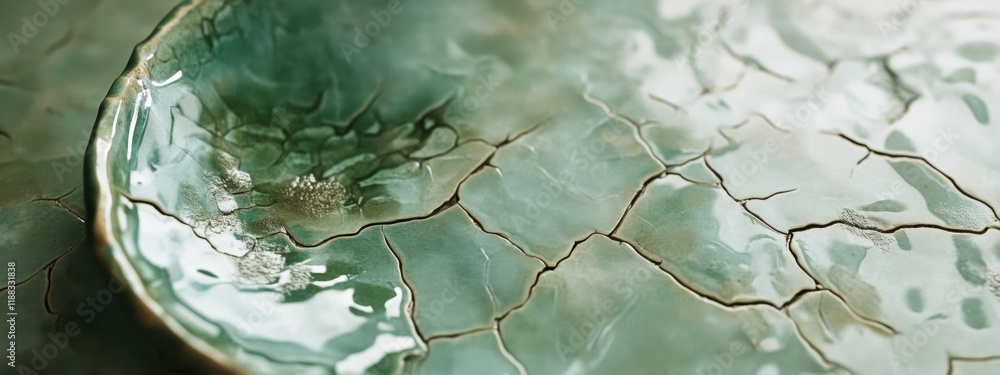 Poster glossy ceramic texture with unique character, showcasing a smooth surface enriched by subtle imperfe