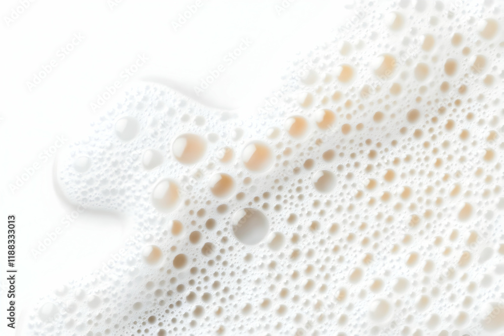 Aufkleber white foam bubbles texture creates a clean and airy background for various design projects.