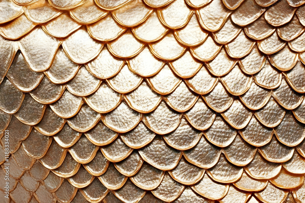 Aufkleber golden scales shimmering texture creates visually appealing background with elegant design