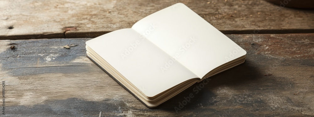 Poster modern blank passport template featuring empty pages and sleek design for travel and documentation p