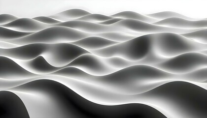 Obraz premium a black and white photo of a wavy landscape