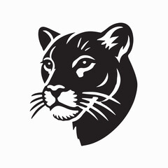Puma head vector