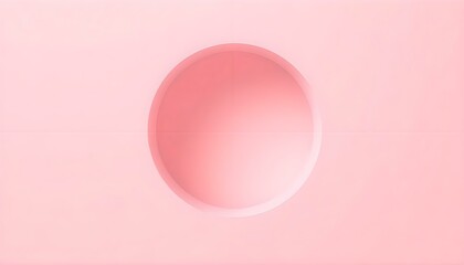 Obraz premium a pink background with a circular hole in the center