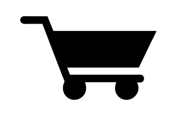 Simple Shopping Cart Icon Vector Illustration