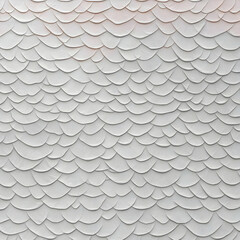 White Scaly Texture Background Forms an Intricate, Repetitive Pattern with Subtle Shading.