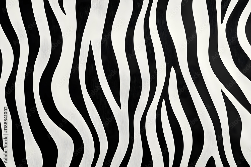 Poster bold zebra stripes pattern creates a striking visual background for design projects