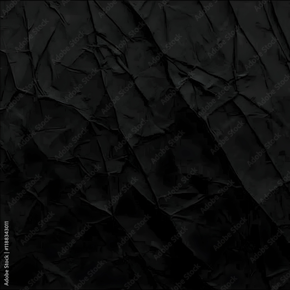Poster dark crumpled paper texture background creates a dramatic and textured visual effect