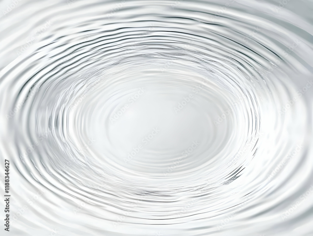Poster abstract background of swirling white water creates a dynamic vortex with ripples