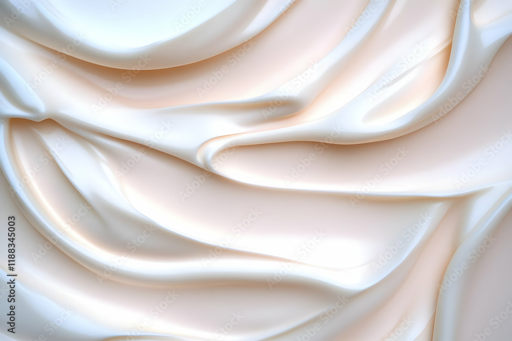 Poster smooth creamy texture flows gently, creating a soft, elegant backdrop.