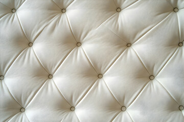 White Leather Upholstery Creates a Luxurious Textured Pattern for Furniture Background