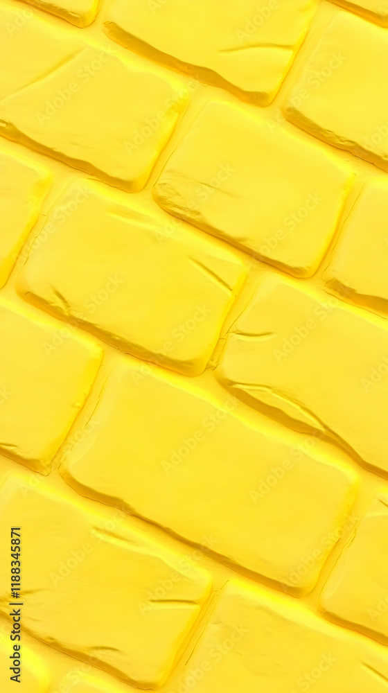 Poster yellow brick road texture forms a diagonal pattern background