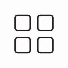grid layout icon vector sign