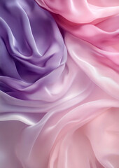 Obraz premium An Elegant Fabric Inspired Abstract Background Featuring Soft Gradient Folds that Add Depth and Texture, Perfect for Creating Stylish and Captivating Vertical Wallpapers. Generative Ai
