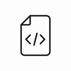 file html code icon vector sign