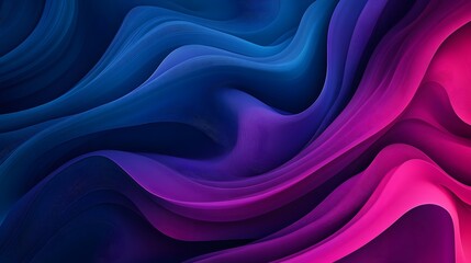 Abstract Blue Purple Pink Wave Pattern Design