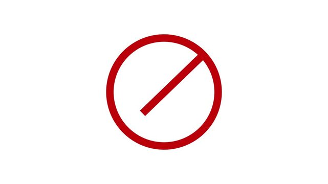 red no sign icon 