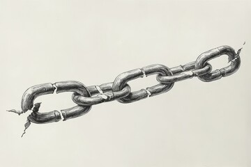 Fototapeta premium The Broken Chain, Oppositional Defiant Disorder