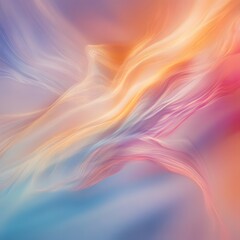 Abstract Pastel Swirls of Color and Light