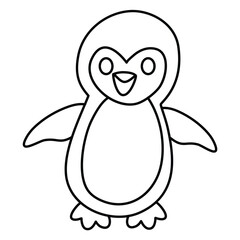 Penguin Coloring Page for Kids