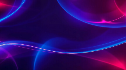 Abstract light trails flowing across dark background