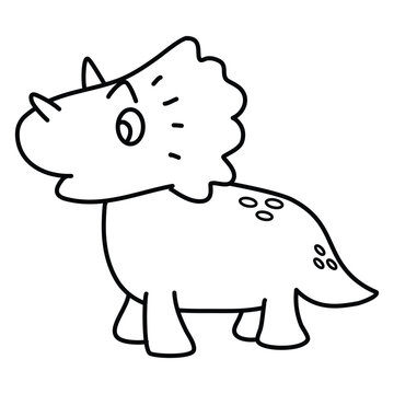 recommend clip art: Triceratops Coloring Page for Kids
