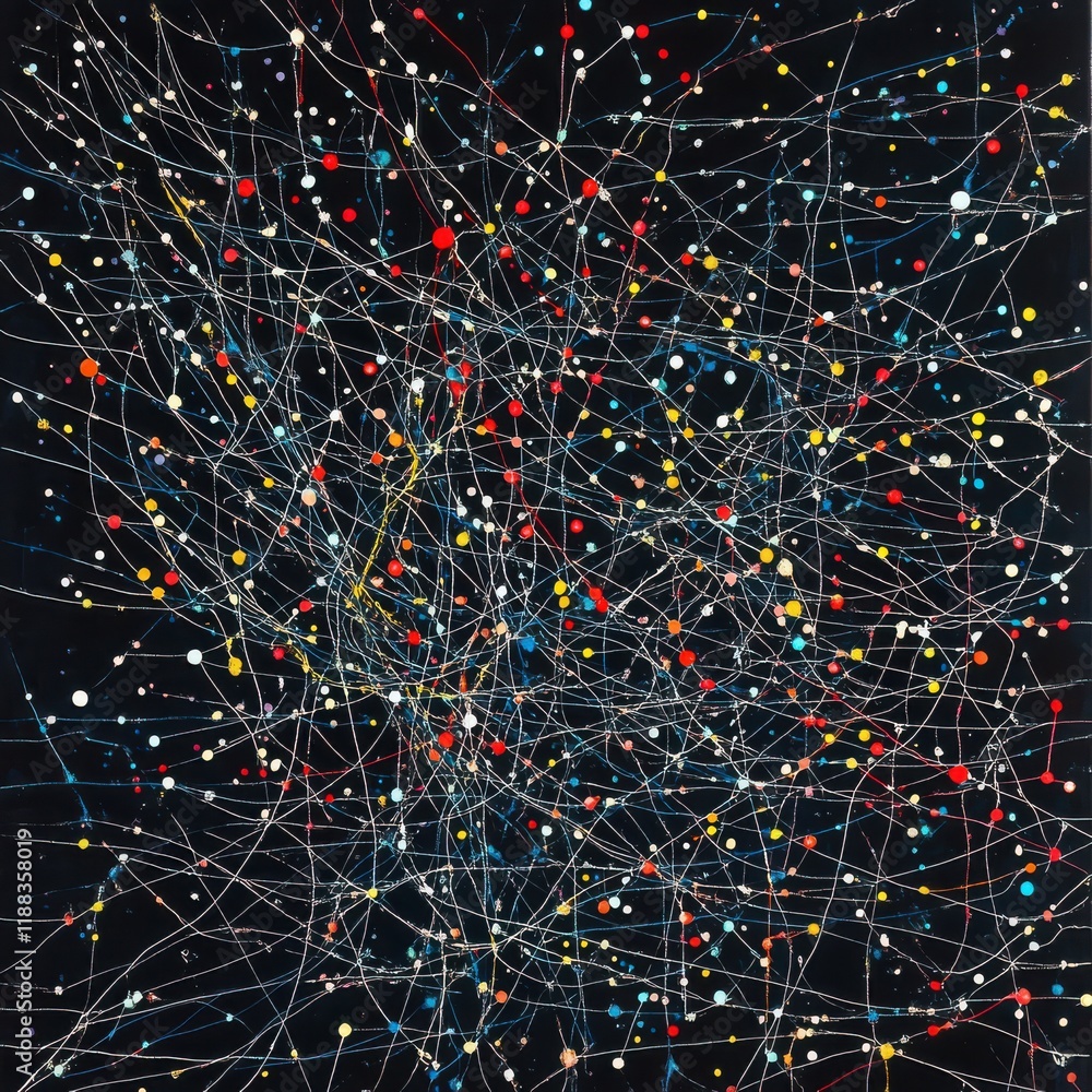 Poster an abstract visual representation of memories forming in the mind, with interconnected lines and