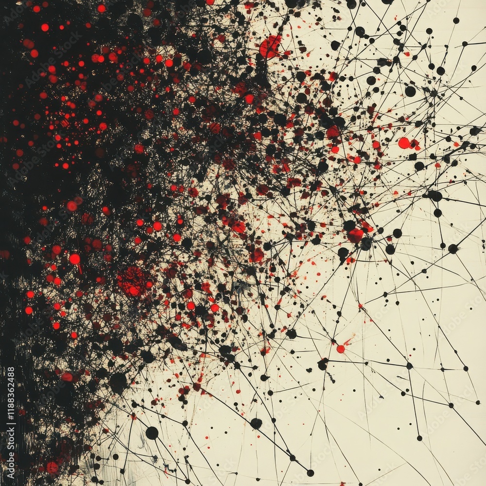 Poster an abstract visual representation of memories forming in the mind, with interconnected lines and dot