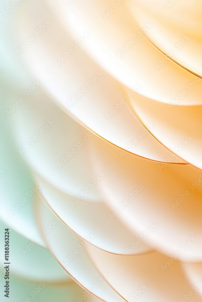 Poster macro shot of tree rings combined with blurred abstract shapes, symbolizing nature and the passage o