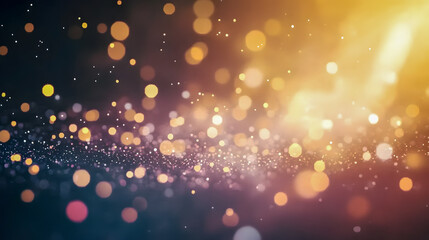 Obraz premium Beautiful Abstract Background with Colorful Bokeh Lights and Soft Glowing Particles in a Magical and Dreamy Atmosphere for Creative Designs