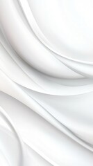 Clean white abstract waves creating a sense of movement and sophistication, perfect for corporate or branding purposes.