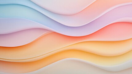 Abstract waveforms inspired by sound, vibrant curves and ripples in gradient rainbow tones.