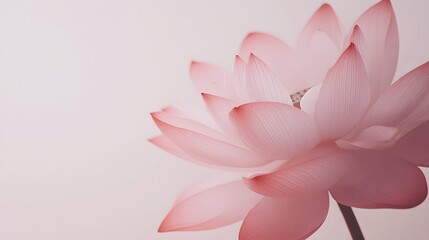 Obraz premium Delicate Pink Lotus Flower Petal Details