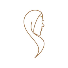 Hijab women  logo icon