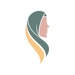 Hijab women  logo icon