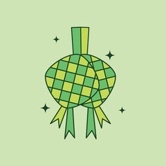Ketupat or rice dumpling icon