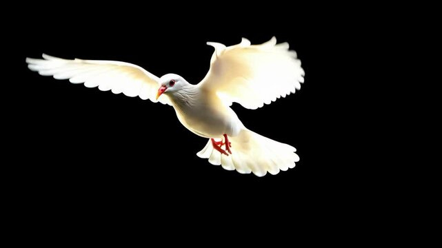 Peace dove flying symbolizing human rights and harmony