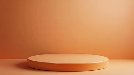 Elegant Orange Circle Display Platform