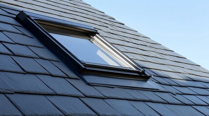Rooftop Skylight with Slate Tiles