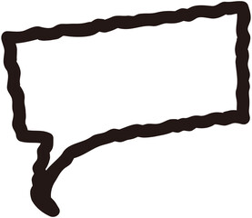 Hand drawn speech bubble
