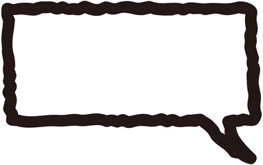 Hand drawn speech bubble