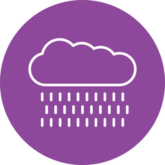 Autumn Rain line circle icon