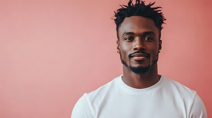 Obraz premium Portrait of confident man studio photography relaxed eye-level lifestyle