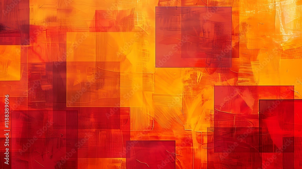 Aufkleber a bold abstract background featuring overlapping squares and rectangles in various sizes and shades 