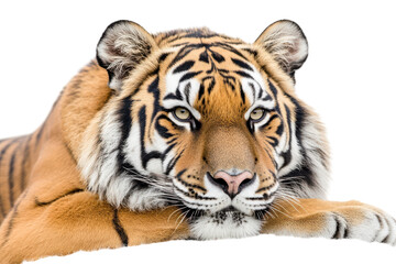 Obraz premium Bengal Tigers Isolated on transparent Background Ideal for Wildlife Conservation Projects