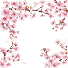 Naklejka premium pink cherry tree