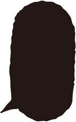 Vertical Dialog Speech Bubble doodle
