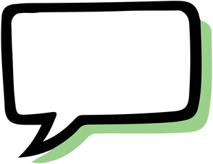 Naklejka premium Cute Dialog box 