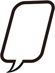 Boom Vertical Dialog Speech Bubble
